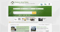 Desktop Screenshot of priestory.nehnutelnosti-cadca.eu