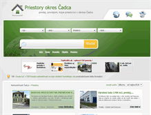 Tablet Screenshot of priestory.nehnutelnosti-cadca.eu